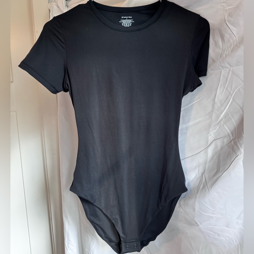 Classic Black Short Sleeve Bodysuit